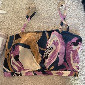 Banana Republic Multicolor Floral Crop Top